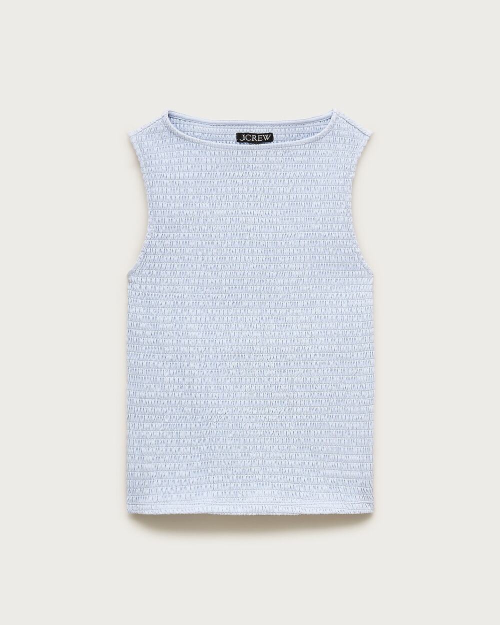 J.Crew Serene Blue Casual Smocked Shell Tank Top Minimalist S